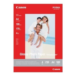 Canon PIXMA GP 501 A4 210gm2 Glossy Photo Paper White 1 Pack of 100 Sheets