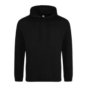 Awdis Unisex College Hooded Sweatshirt / Hoodie (5XL) (Deep Black)