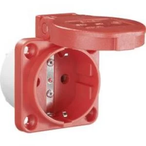 Add on socket IP54 Red PCE 601.450