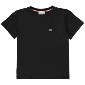 Lacoste Junior Boys Basic Logo T Shirt - Black