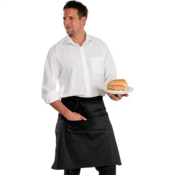 Click Workwear Chefs Half Apron Black 29X22 Ref CCCHABL29X22 Up to 3