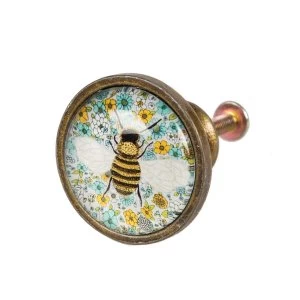 Sass & Belle Summer Floral Bee Drawer Knob