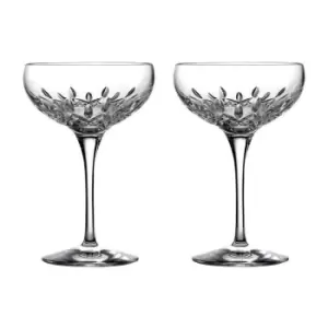 Waterford Lismore Essence Saucer Champagne Pair - Crystal