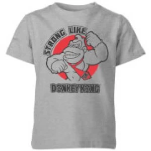 Nintendo Donkey Kong Strong Like Donkey Kong Kid's T-Shirt - Grey - 5-6 Years