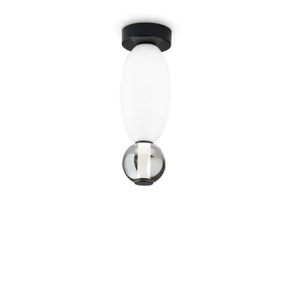 Lumiere Integrated LED Semi Flush Light Black 1450Lm 3000K