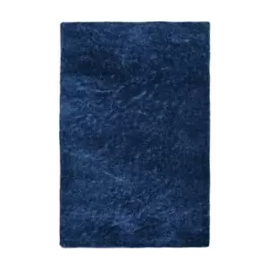 Melrose Textiles Homemaker Navy Snug Plain 160 x 230cm Shaggy Rug