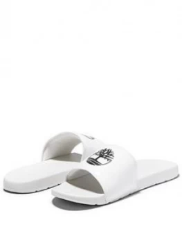 Timberland Playa Sands Sliders, White/Black, Size 7, Men