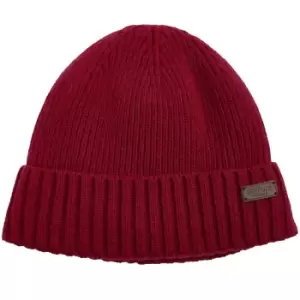 Barbour Mens Carlton Beanie Cranberry One Size