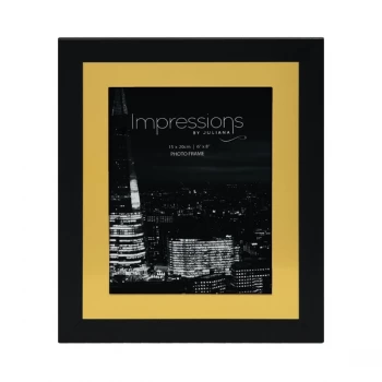 6" x 8" - Impressions Aluminium Photo Frame - Black