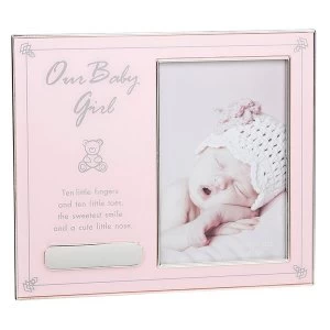 Our Baby Girl Engraveable Frame 4x6