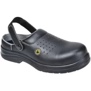 FC03BKR36 - sz 36 Compositelite esd Perforated Safety Clog sb ae - Black - Black - Portwest