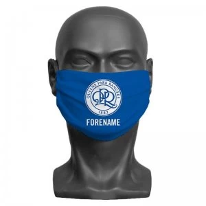 Personalised Queens Park Rangers FC Crest Adult Face Mask