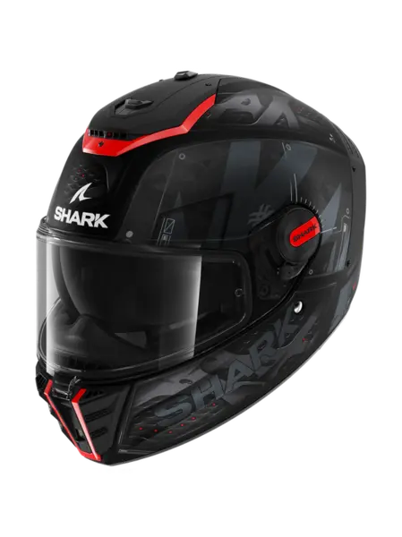 Shark Spartan RS Stingrey Mat Black Anthracite Red KAR Full Face Helmet XS