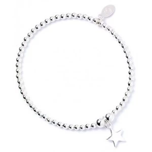 Star Charm Sterling Silver Ball Bracelet