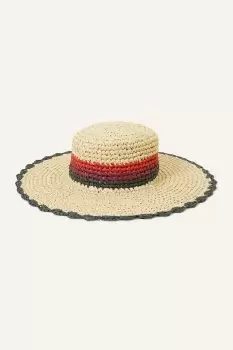 Stripe Boater Hat