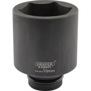 Draper Expert 1" Drive Deep Hexagon Impact Socket Metric 1" 70mm