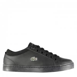 Lacoste Unisex Straightset Trainers - Black