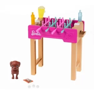 Barbie Mini Playset With Pet Accessories Game Night Theme