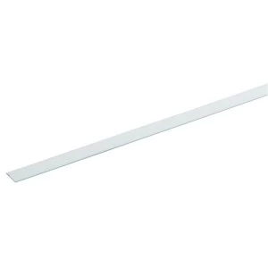 Wickes 19.5mm Multi Purpose Flat Bar - White PVCu 1m