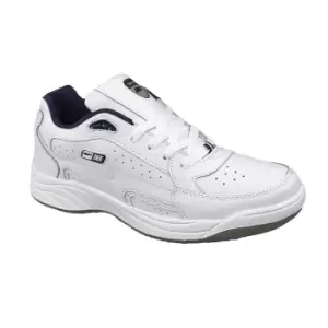 Dek Mens Orleans Fuller Fitting Trainers (13 UK) (White)