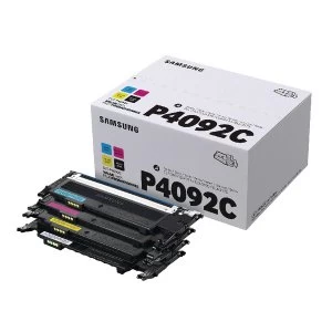 Samsung CLT P4092C CYMK Standard Yield Toner Cartridges Pack of 4 SU