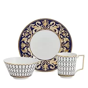 Wedgwood Renaissance Gold 3 PC Place Setting