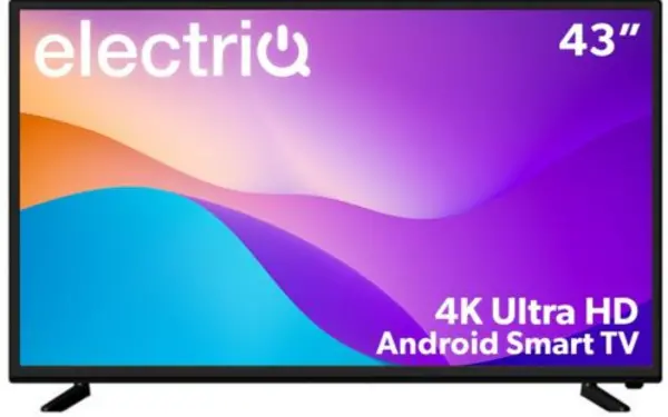 electriQ 43" 43UHDT2 Smart 4K Ultra HD LED TV