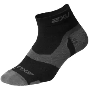 2XU Lite Quarter Crew Socks - Black