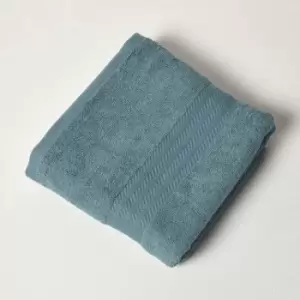 HOMESCAPES Teal 100% Combed Egyptian Cotton Bath Towel 500 GSM - Teal