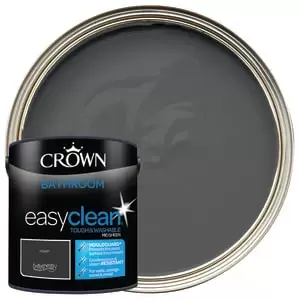 Crown Easyclean Mid Sheen Emulsion Bathroom Paint - Rebel - 2.5L