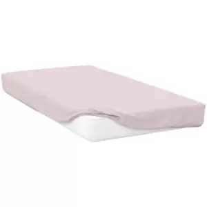 Belledorm 200 Thread Count Egyptian Cotton Fitted Sheet (Superking) (Powder Pink) - Powder Pink