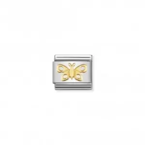 Nomination Composable Classic Air Animals 18K Gold Butterfly Link 030114/02