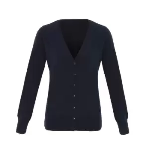 Premier Womens/Ladies Essential Acrylic Cardigan (22 UK) (Navy)