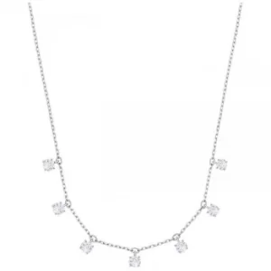 Ladies Swarovski Silver Plated Attract Choker Necklace