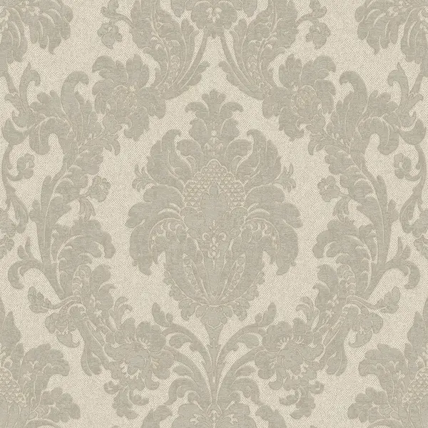 Belgravia Decor Ciara Damask Silver Textured Wallpaper Silver