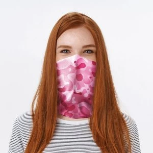 Pink Camouflage Neck Scarf Face Covering