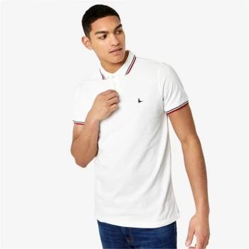 Jack Wills Tipped Polo - Vintage White