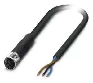 Phoenix Contact Sac-3P- 5,0-Pur/m5Fs Sensor Cord, 3P, M5 Rcpt-Free End, 5M