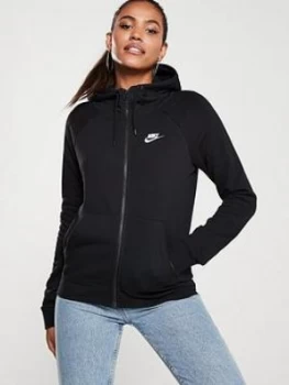 Nike NSW Essential FZ Hoodie - Black Size M Women