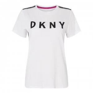 DKNY Tape Logo T-Shirt - White