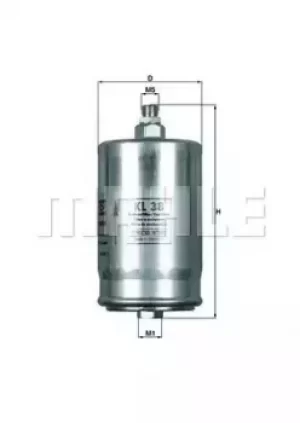 Fuel Filter KL38 79655564 by MAHLE Original