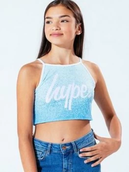 Hype Mint Speckle Fade Cami, Blue, Size Age: 11-12 Years, Women