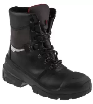 Uvex Quatro Pro Black Steel Toe Capped Mens Ankle Safety Boots, EU 41