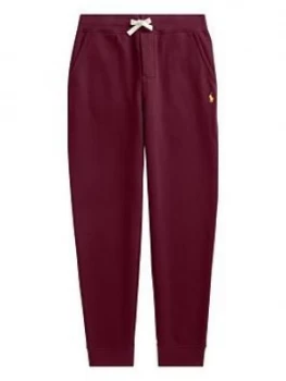 Ralph Lauren Boys Classic Cuffed Joggers - Dark Red