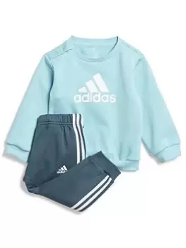 Boys, adidas Sportswear Infant Badge of Sport Logo Set - Blue Size 18-24 Months