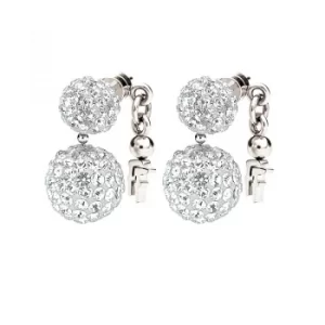 Ladies Folli Follie Sterling Silver Bling Chic Earring