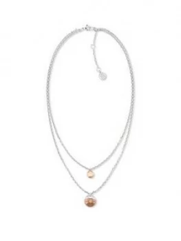 Tommy Hilfiger Double Layer Orb Necklace in Stainless Steel, One Colour, Women