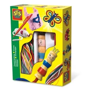 SES Creative Childrens French Knitting Kit Activity Set