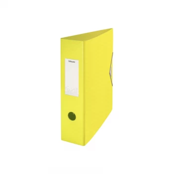 Colour'Ice Lever Arch File Polyfoam A4, 75MM, Yellow - Outer Carton of 5