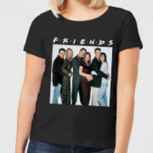 Friends Group Shot Womens T-Shirt - Black - S